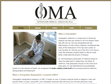 Tablet Screenshot of osteopathicma.com